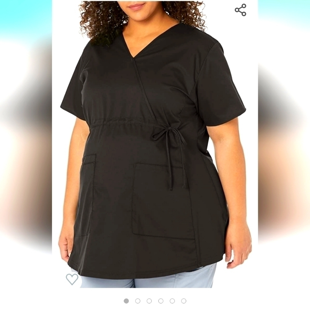 WOMENS scrub top plus size Wonderwork wonderwink Maternity Top Sz 3x